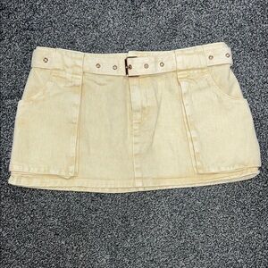 Cargo Khaki Mini Skirt